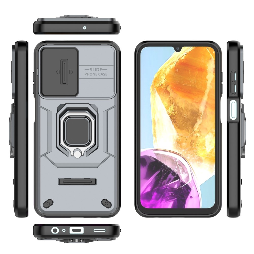 Lens odolný hybridný kryt pre Samsung Galaxy M15 5G - šedý