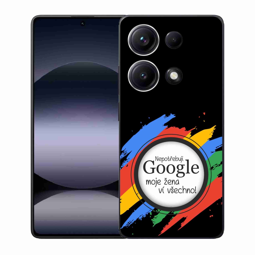 Gélový kryt mmCase na Xiaomi Redmi Note 14S - žena vie všetko čierne pozadie