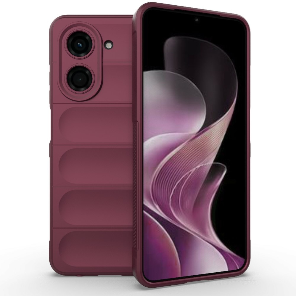 Rugg odolný gélový obal na Xiaomi Redmi A5 (171.7x77.8x8.3mm) - vínový