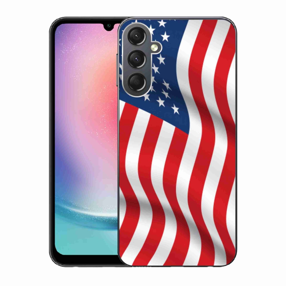 Gélový kryt mmCase na Samsung Galaxy A24 - USA vlajka