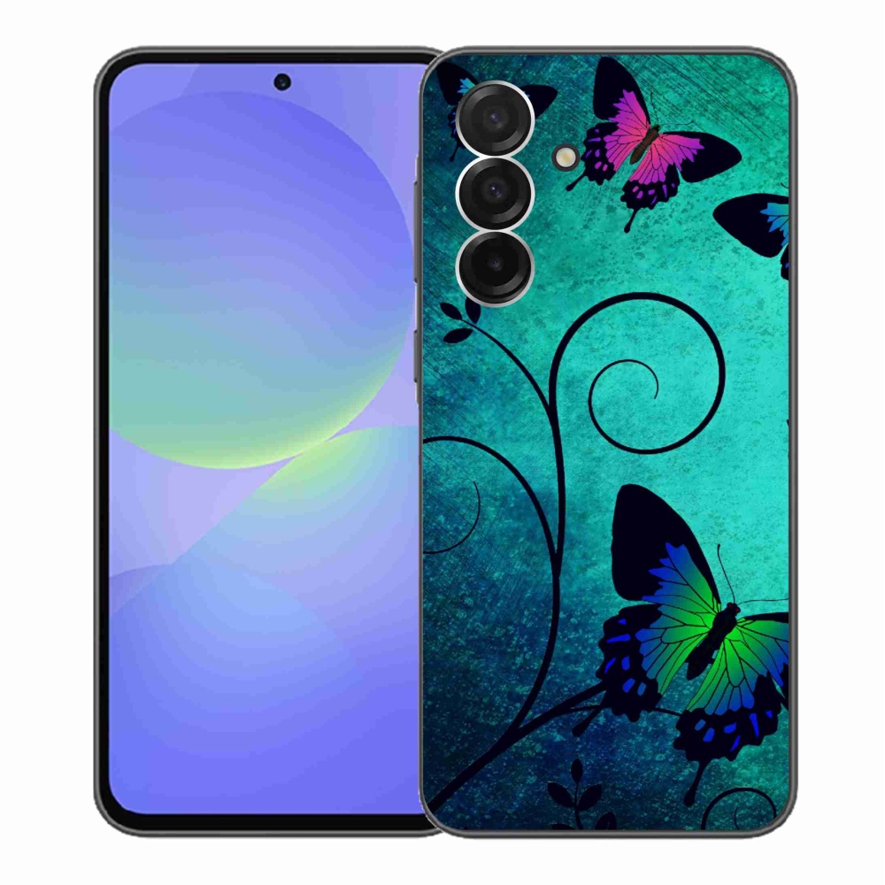 Gélový kryt mmCase na Samsung Galaxy A36 5G - farební motýle