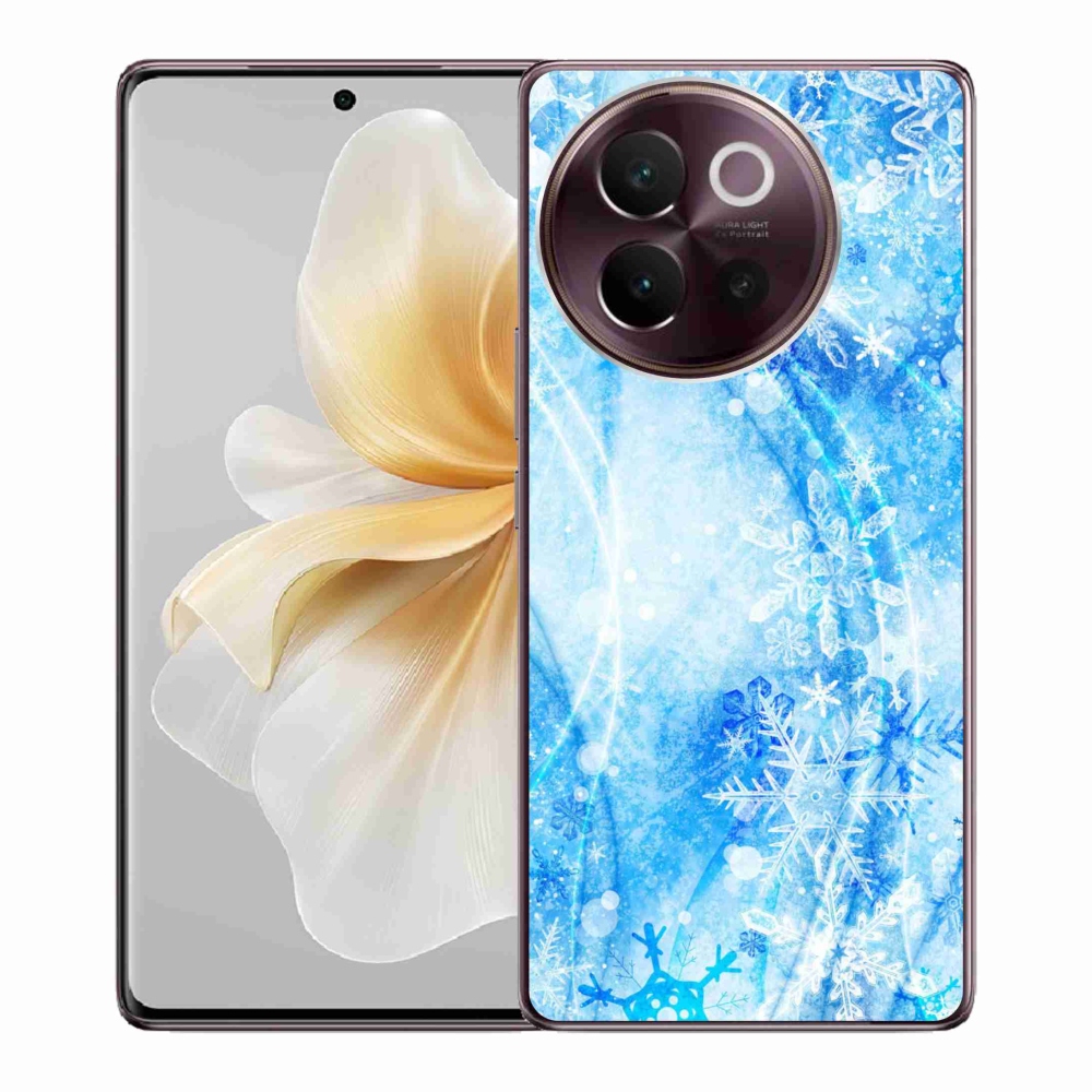 Gélový kryt mmCase na Vivo V40 Lite 5G - snehové vločky