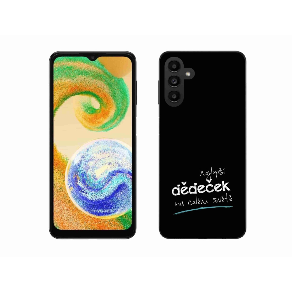 Gélový kryt mmCase na Samsung Galaxy A04s (164.7x76.7x9.1mm) - najlepší starý otec 3 čierne pozadie