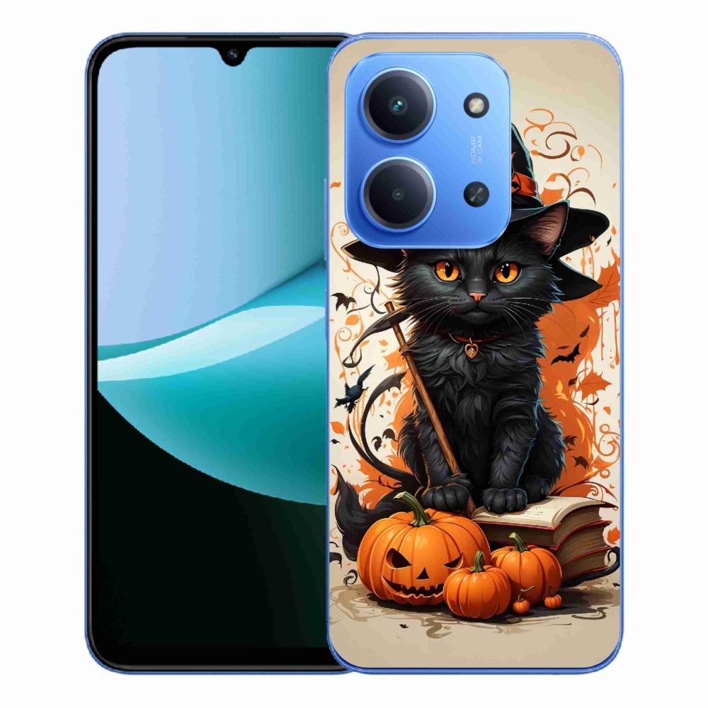 Gélový kryt mmCase na Xiaomi Redmi 15C 4G/5G (173mm) - kocúr čarodejník