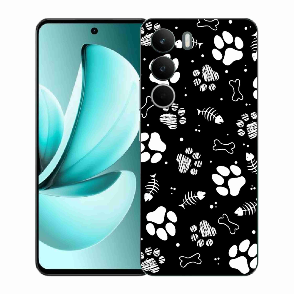 Gélový kryt mmCase na Realme C71 - psie labky
