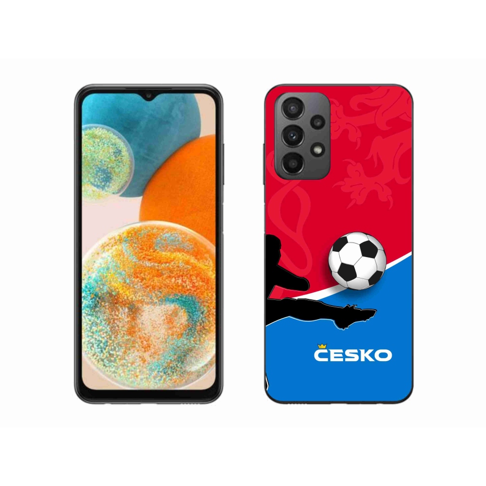 Gélový kryt mmCase na Samsung Galaxy A23 4G/5G - futbal Česko 2