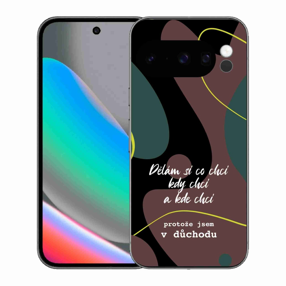 Gélový kryt mmCase na Google Pixel 10 Pro - vtipný text 10 čierne pozadie