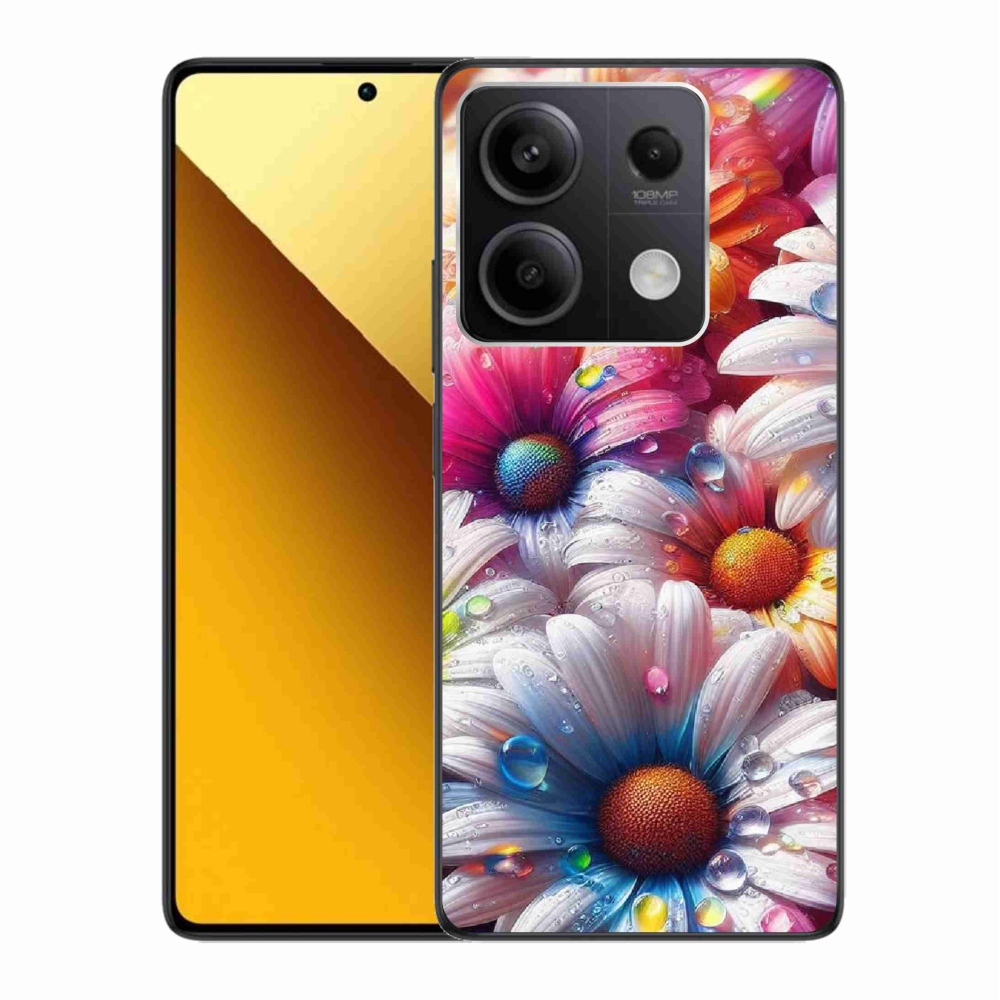 Gélový kryt mmCase na Xiaomi Redmi Note 13 5G - farebné margaréty