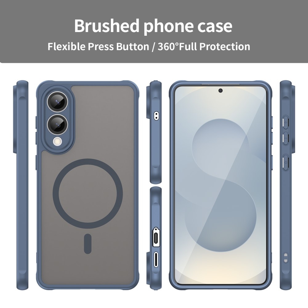 Case matný gélový obal s MagSafe na Samsung Galaxy S25 Edge - modrý