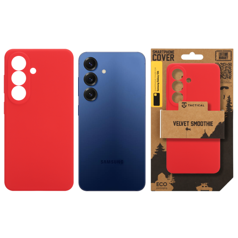 Taktický zamatový kryt Smoothie pre Samsung Galaxy S26 Chilli