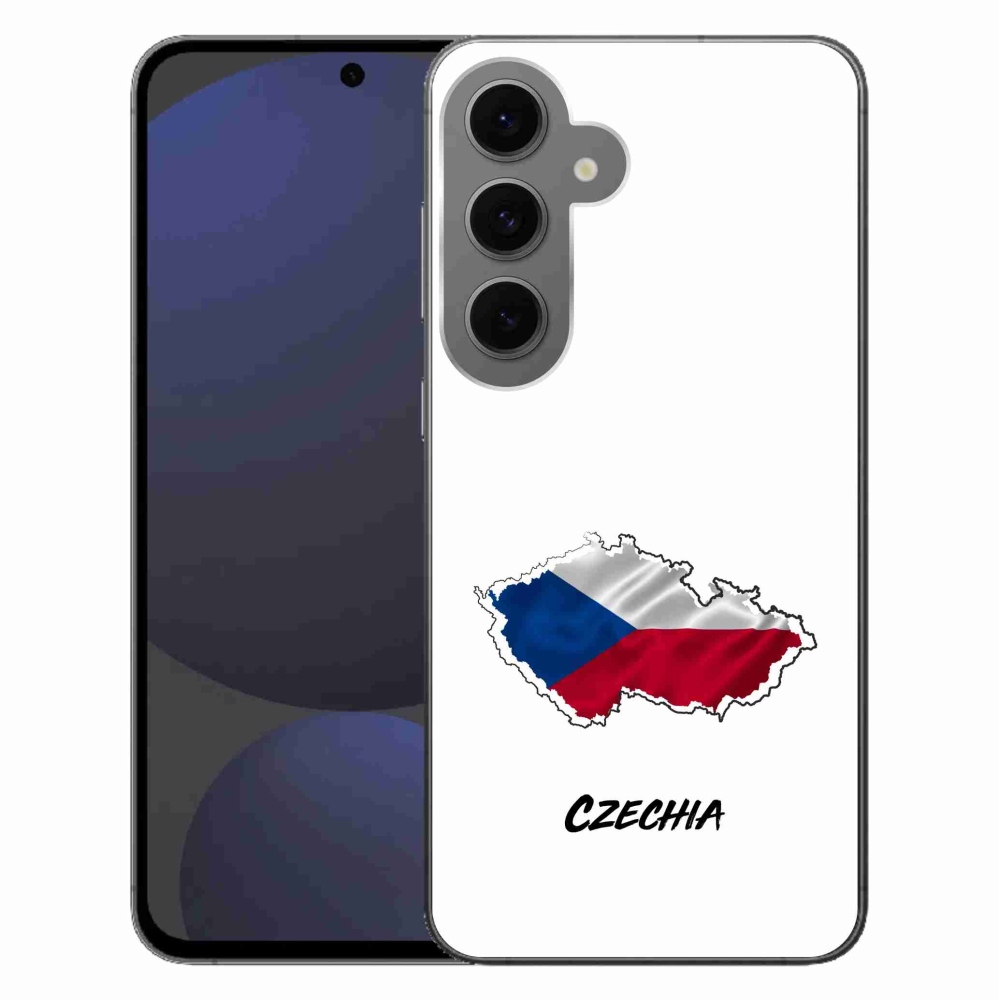 Gélový kryt mmCase na Samsung Galaxy S24 FE - Czechia biele pozadie