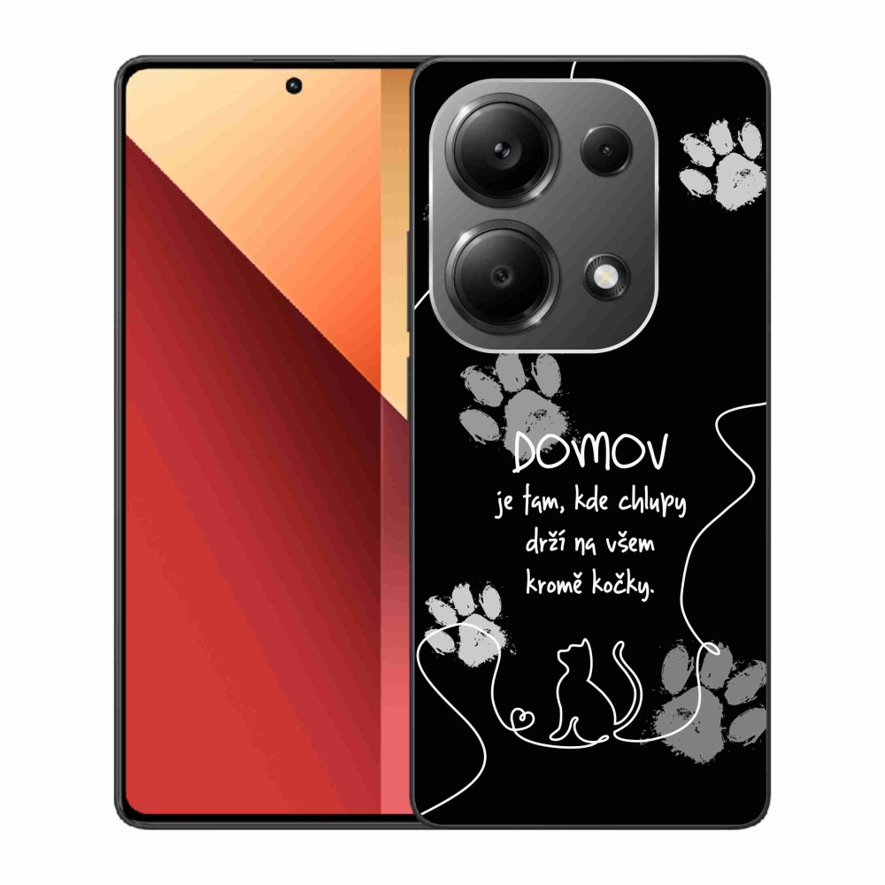 Gélový kryt mmCase na Xiaomi Redmi Note 13 Pro 4G/Poco M6 Pro - mačacie motív čierne pozadie