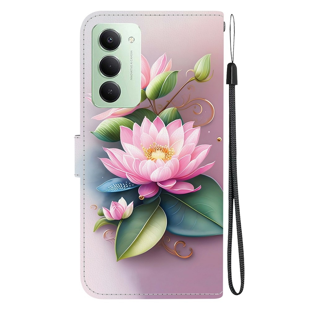 Versatile knižkové puzdro na Xiaomi Redmi 15 4G (171mm) - lotusový kvet