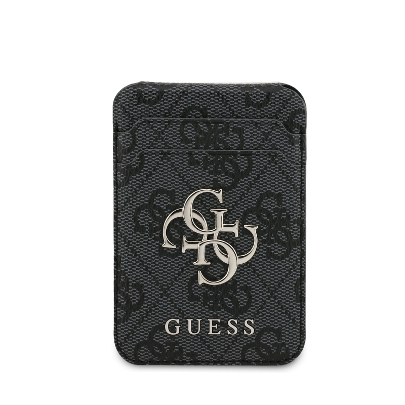 Guess 4G Metal Logo MagSafe Cardslot Peňaženka so Stojanom Black