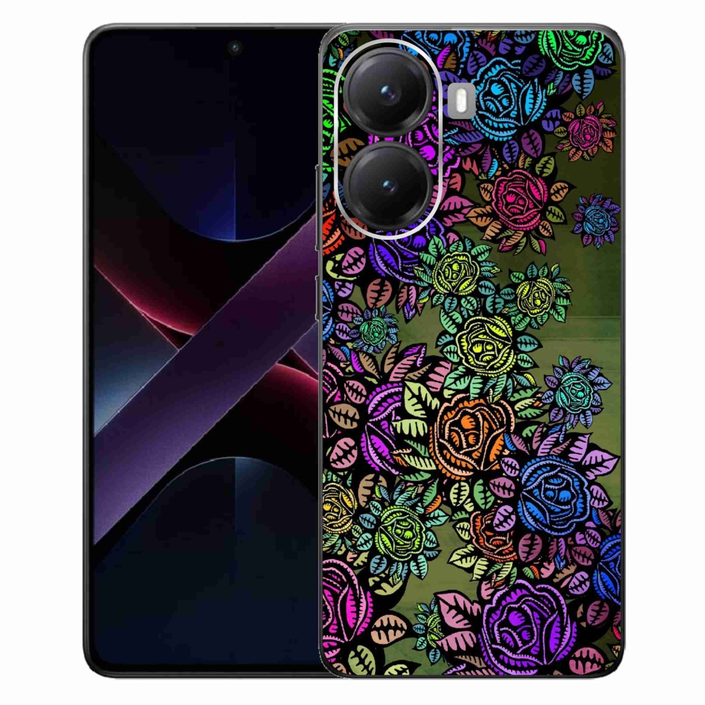 Gélový kryt mmCase na Xiaomi Poco X7 Pro 5G - kvety 6