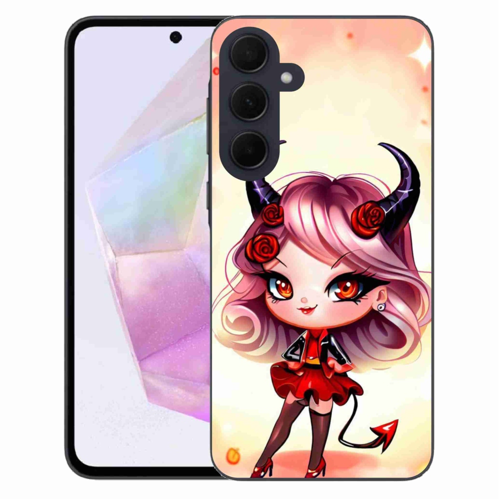 Gélový kryt mmCase na Samsung Galaxy A35 5G - kreslená čertica