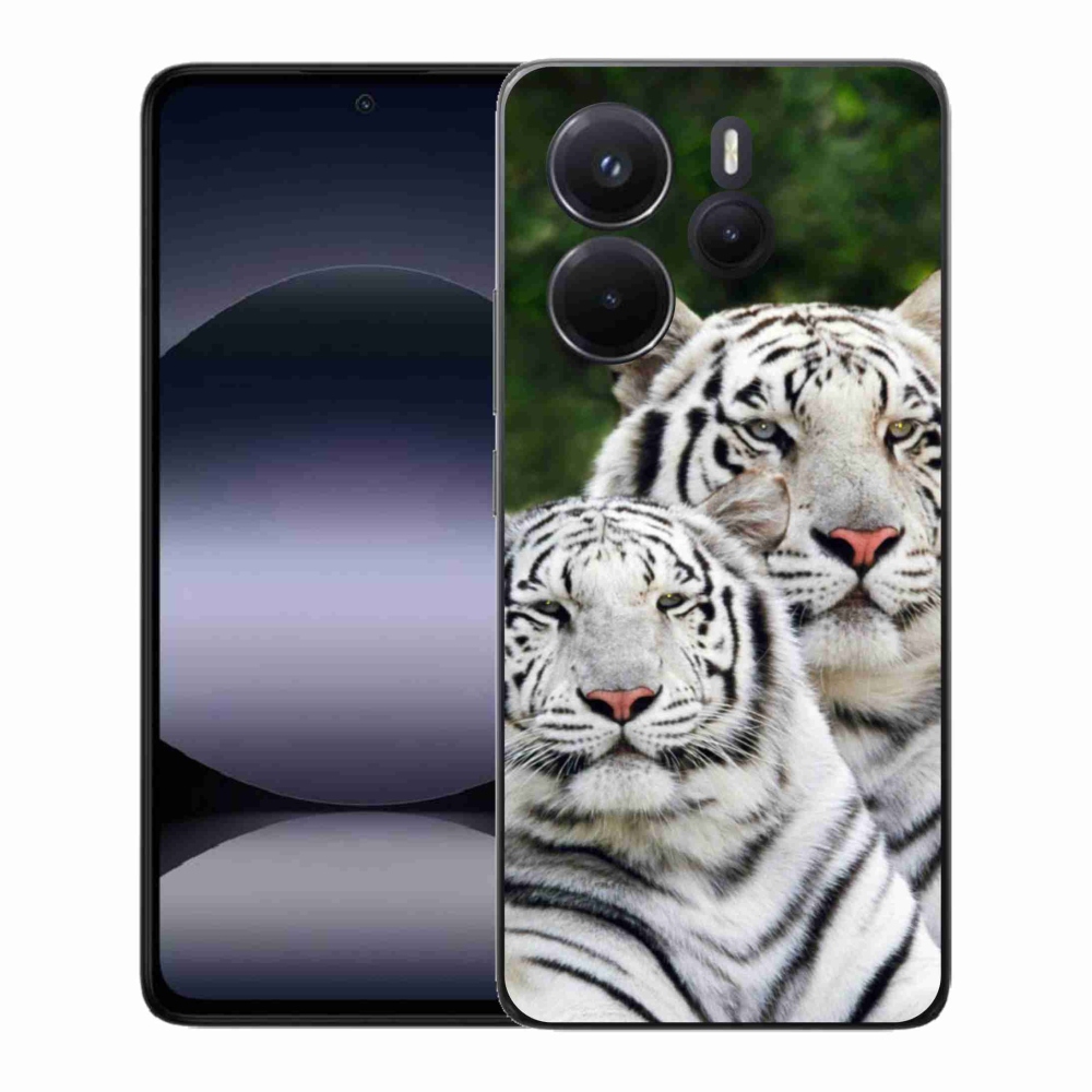 Gélový kryt mmCase na Xiaomi Redmi Note 14 - bieli tigre