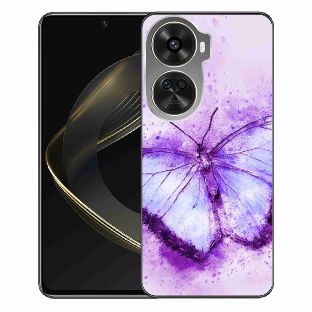 Gélový kryt mmCase na Huawei Nova 12 SE - fialový motýľ