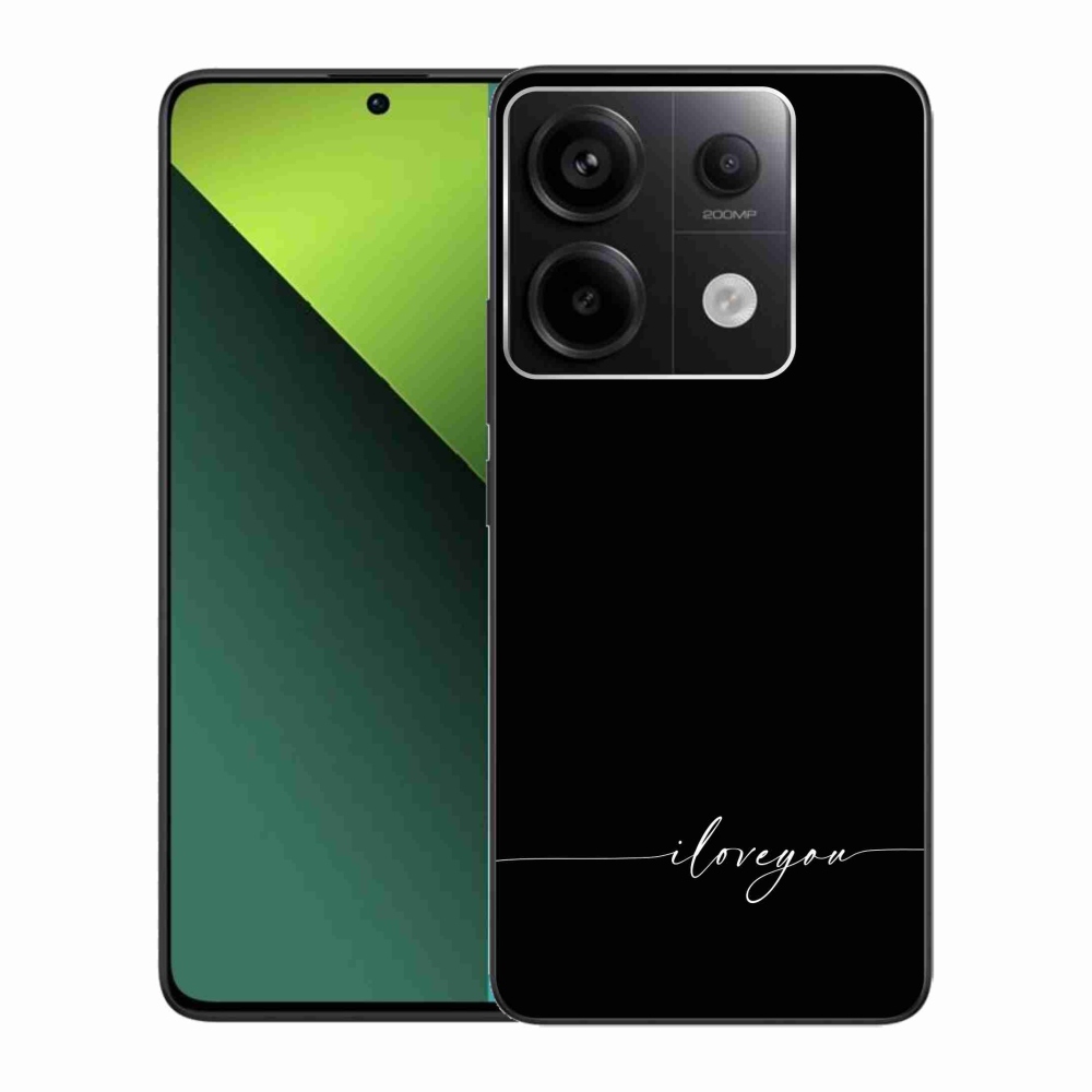 Gélový kryt mmCase na Xiaomi Redmi Note 13 Pro 5G/Poco X6 5G - I love you čierne pozadie