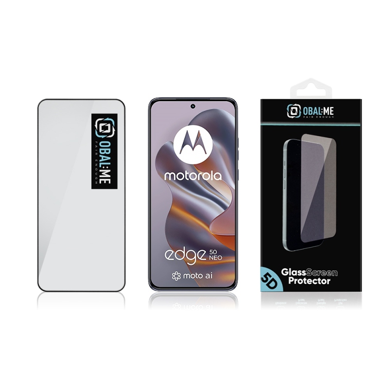OBAL:ME 5D Tvrdené Sklo pre Motorola Edge 50 Neo Black
