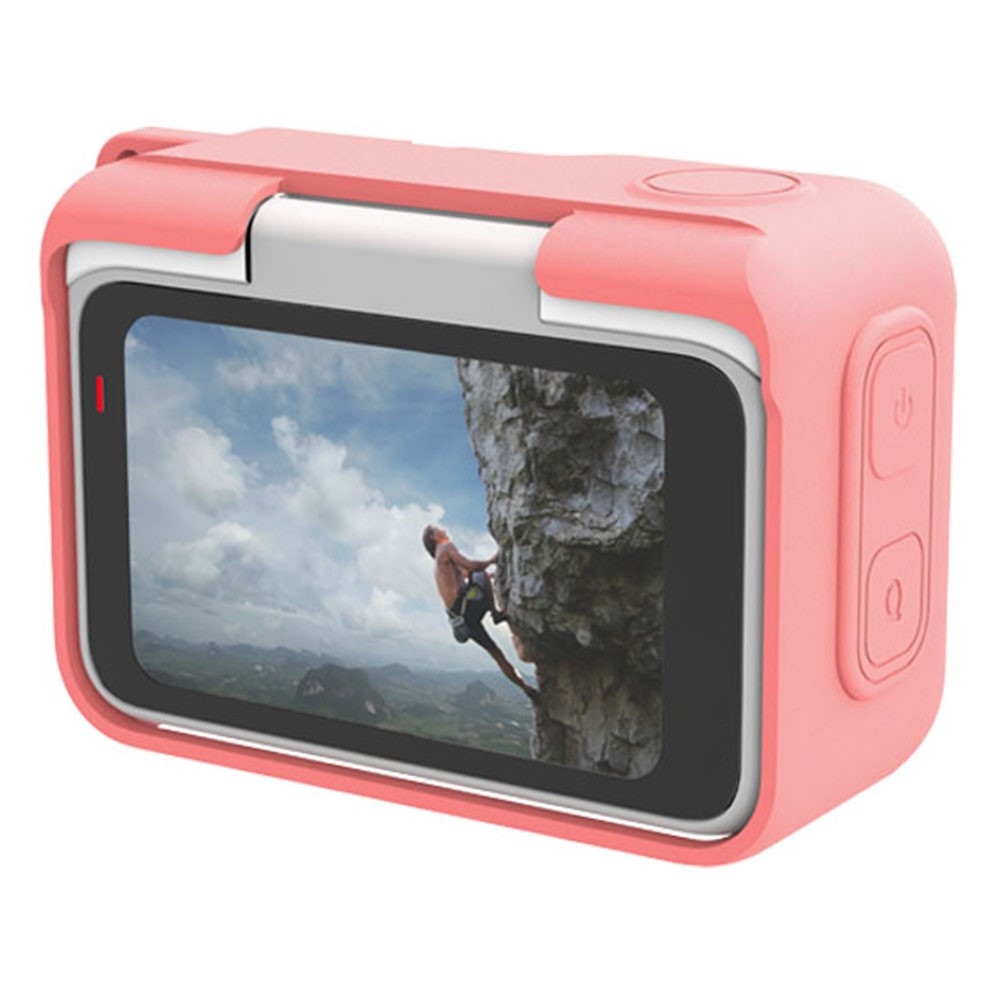 Silikónový ochranný obal s krytkou objektívu pre Insta360 GO Ultra – ružový