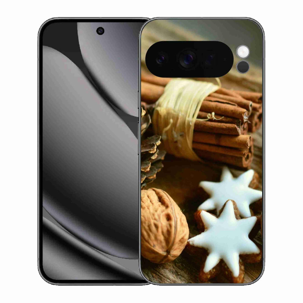 Gélový kryt mmCase na Google Pixel 10 Pro XL - škorica a perníčky