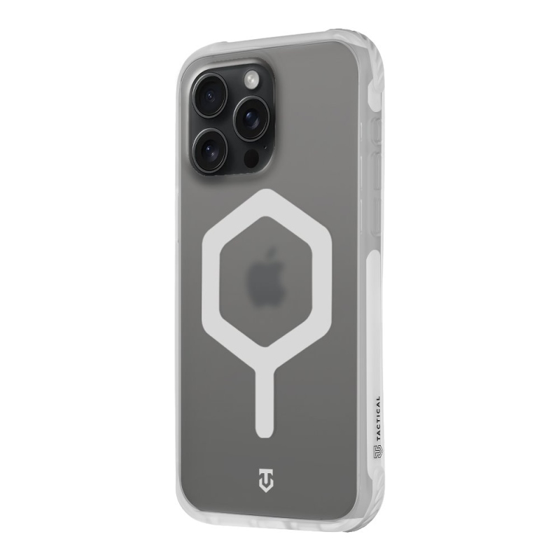 Taktický kryt MagForce Hexagon pre Apple iPhone 15 Pro Max T-White