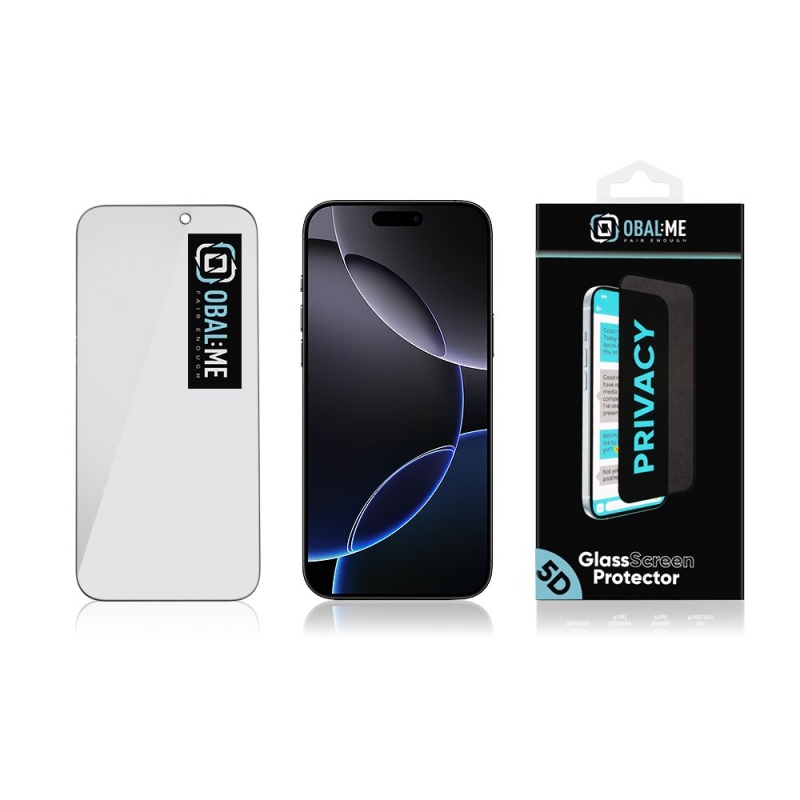 BALENIE:ME Privacy 5D Tempered Glass pre Apple iPhone 17 Pro Max Black