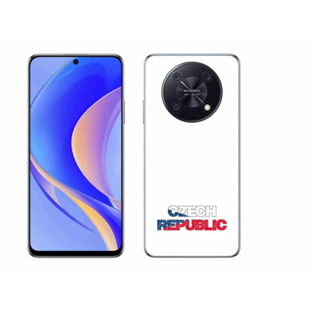 Gélový kryt mmCase na Huawei Nova Y90 - Czech Republic biele pozadie
