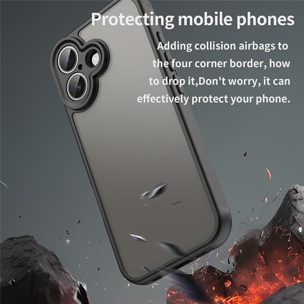 Proof gélový obal s pevným chrbtom na iPhone 17 - čierny