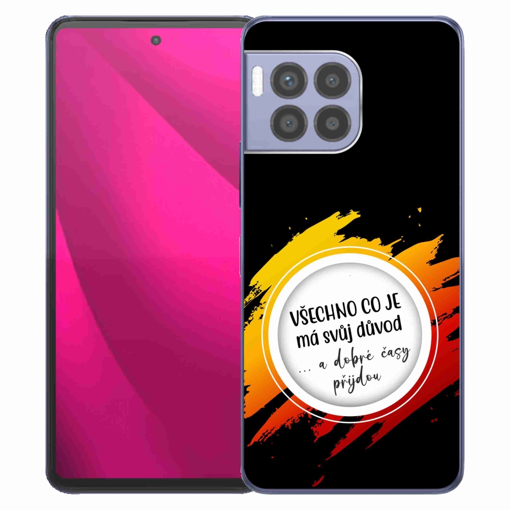 Gélový kryt mmCase na T-Mobile T Phone 2 Pro - citát 3 čierne pozadie