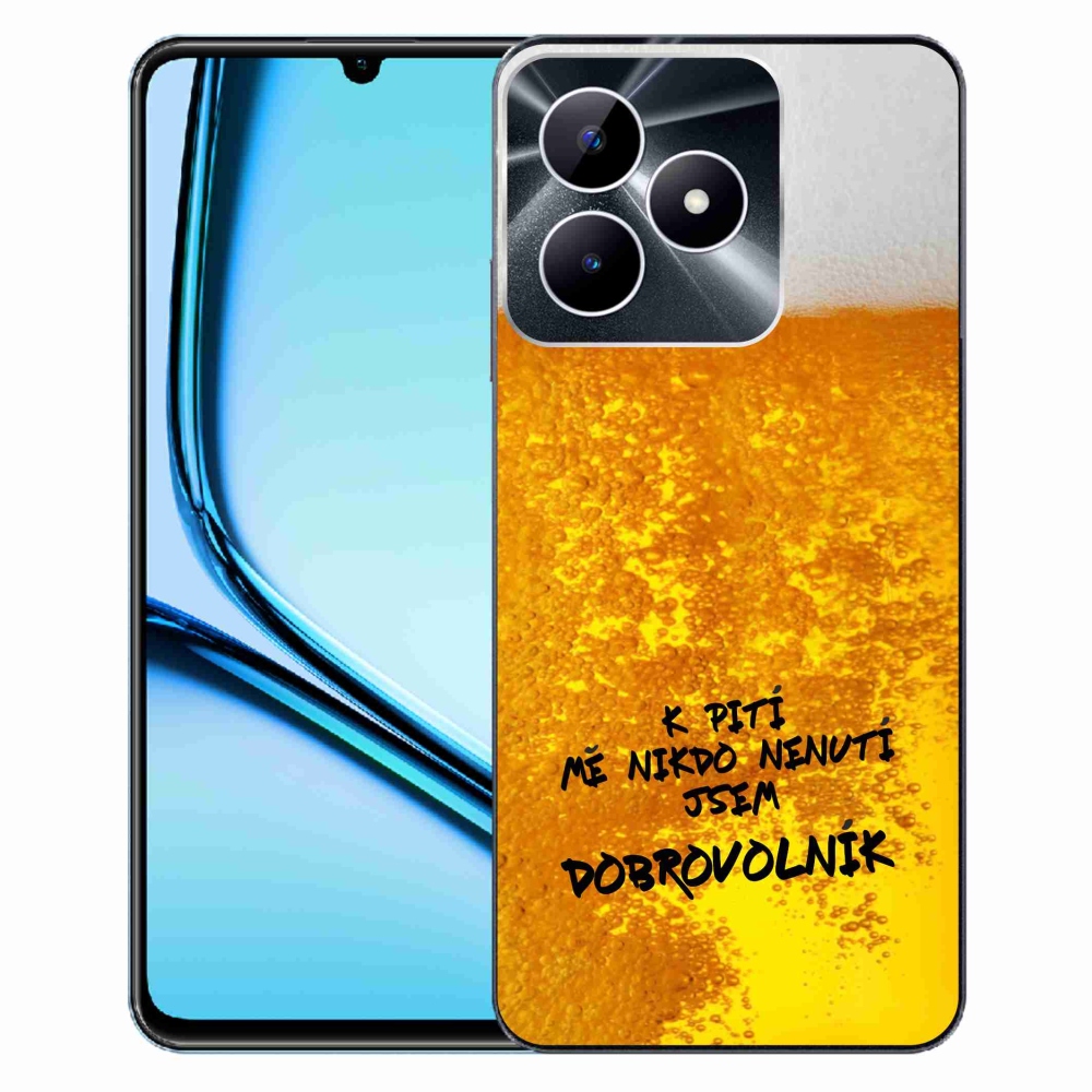 Gélový kryt mmCase na Realme Note 50 - pivný motív 4