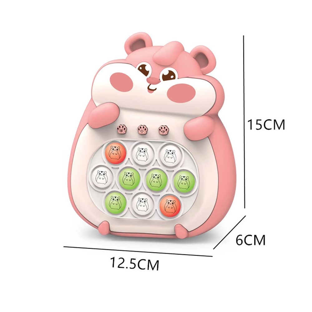 Elektronická reakčná hra s bublinkovým panelom pre deti - ružová