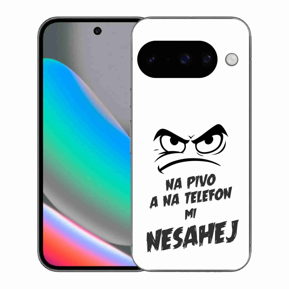 Gélový kryt mmCase na Google Pixel 10 - pivný motív 2 biele pozadie