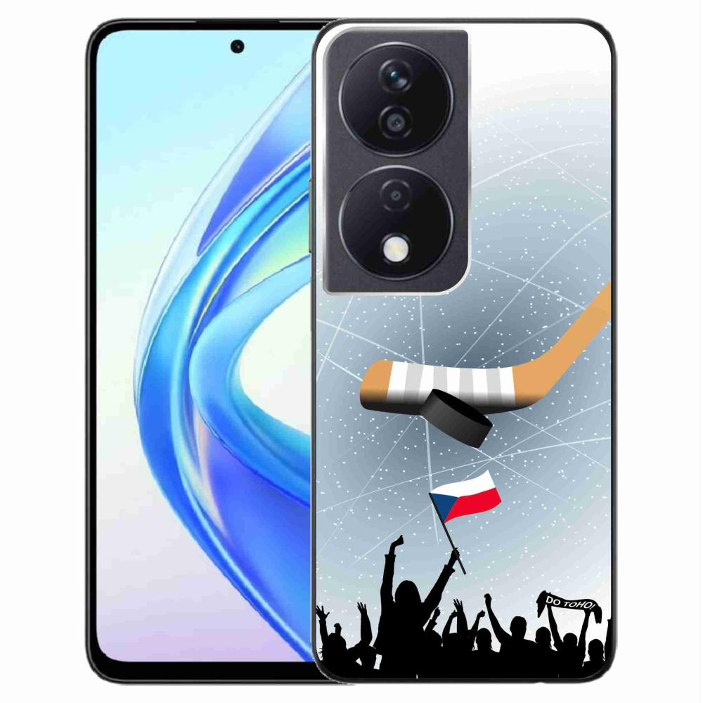 Gélový kryt mmCase na Honor X7b/Honor 90 Smart - fanúšikovia hokeja