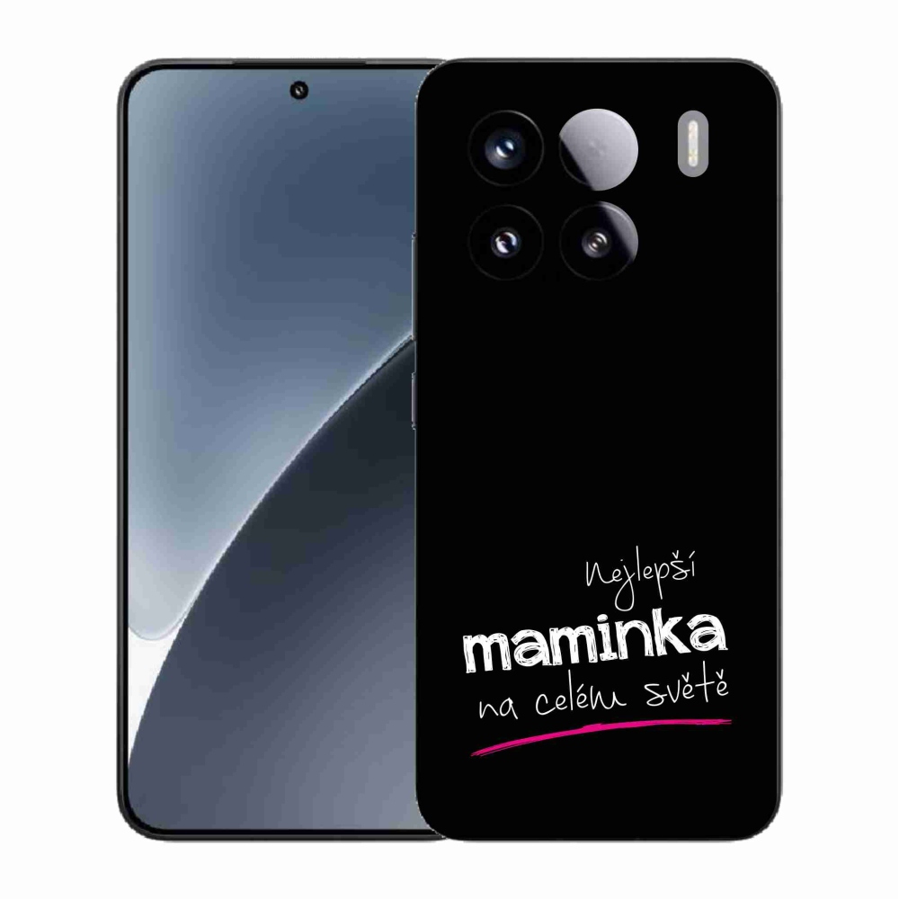 Gélový kryt mmCase na Xiaomi 15 - najlepšia mamička 4 čierne pozadie