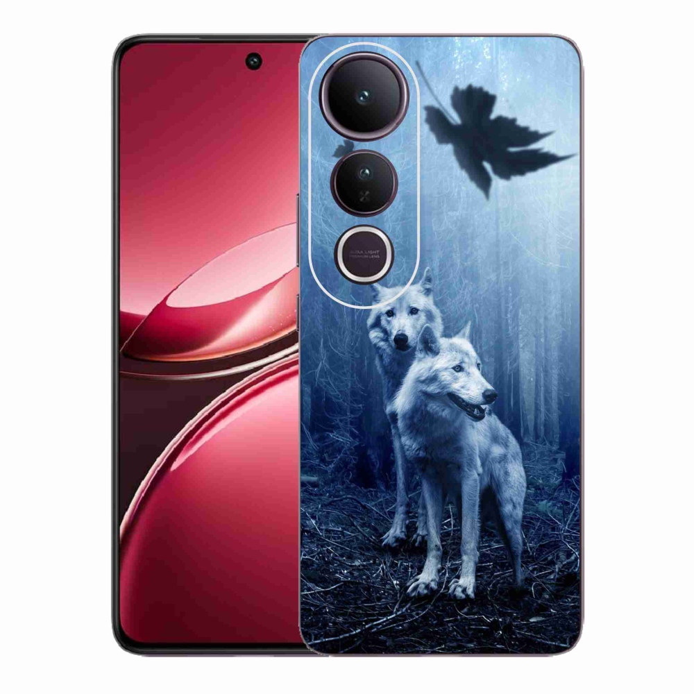 Gélový kryt mmCase na Vivo V50 Lite 4G/5G - vlci v lese