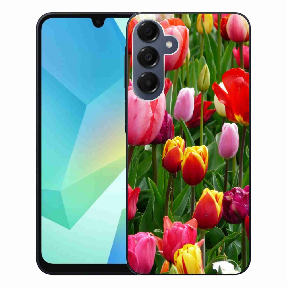Gélový kryt mmCase na Samsung Galaxy A16 4G/5G - tulipány