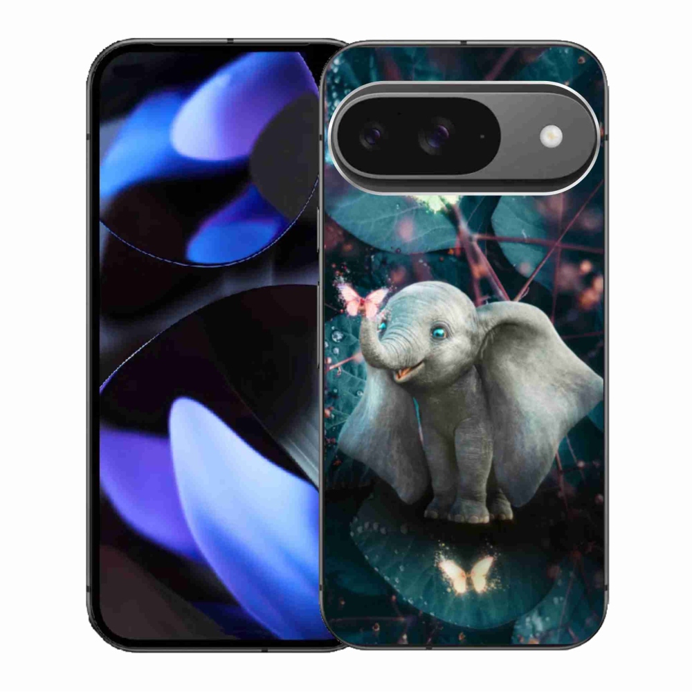 Gélový kryt mmCase na Google Pixel 9/9 Pro - roztomilý slon