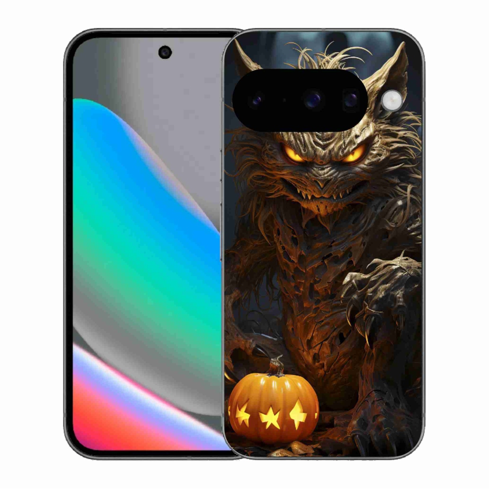 Gélový kryt mmCase na Google Pixel 10 - halloweenska príšera