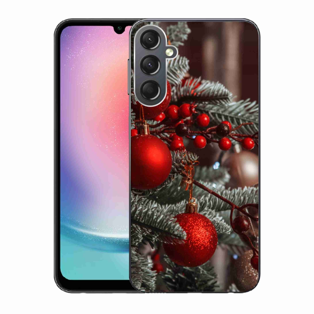 Gélový kryt mmCase na Samsung Galaxy A24 - vianočné ozdoby 2