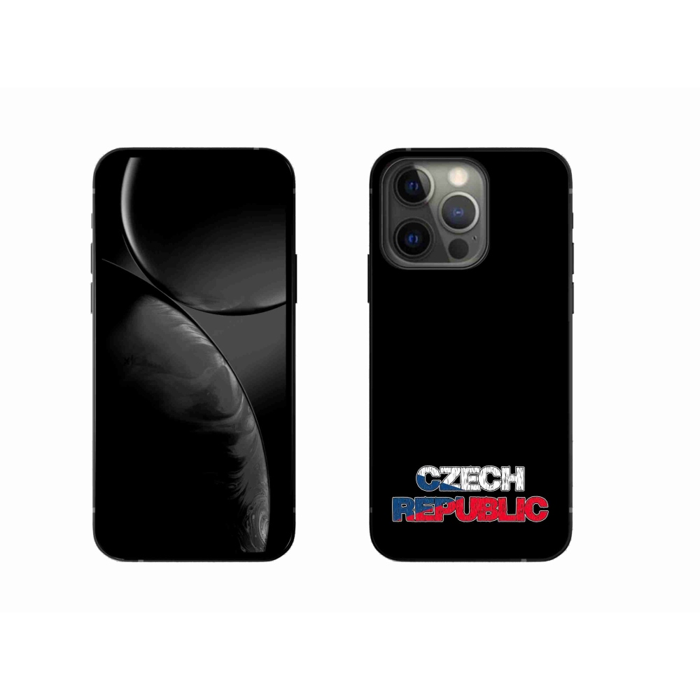 Gélový kryt mmCase na iPhone 13 Pro 6.1 - Slovak Republic čierne pozadie