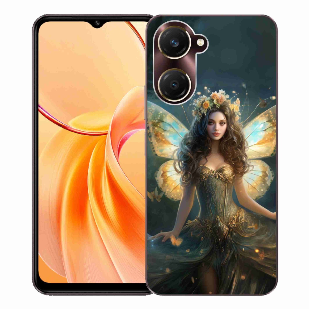 Gélový kryt mmCase na Vivo Y28s 5G - motýlia žena