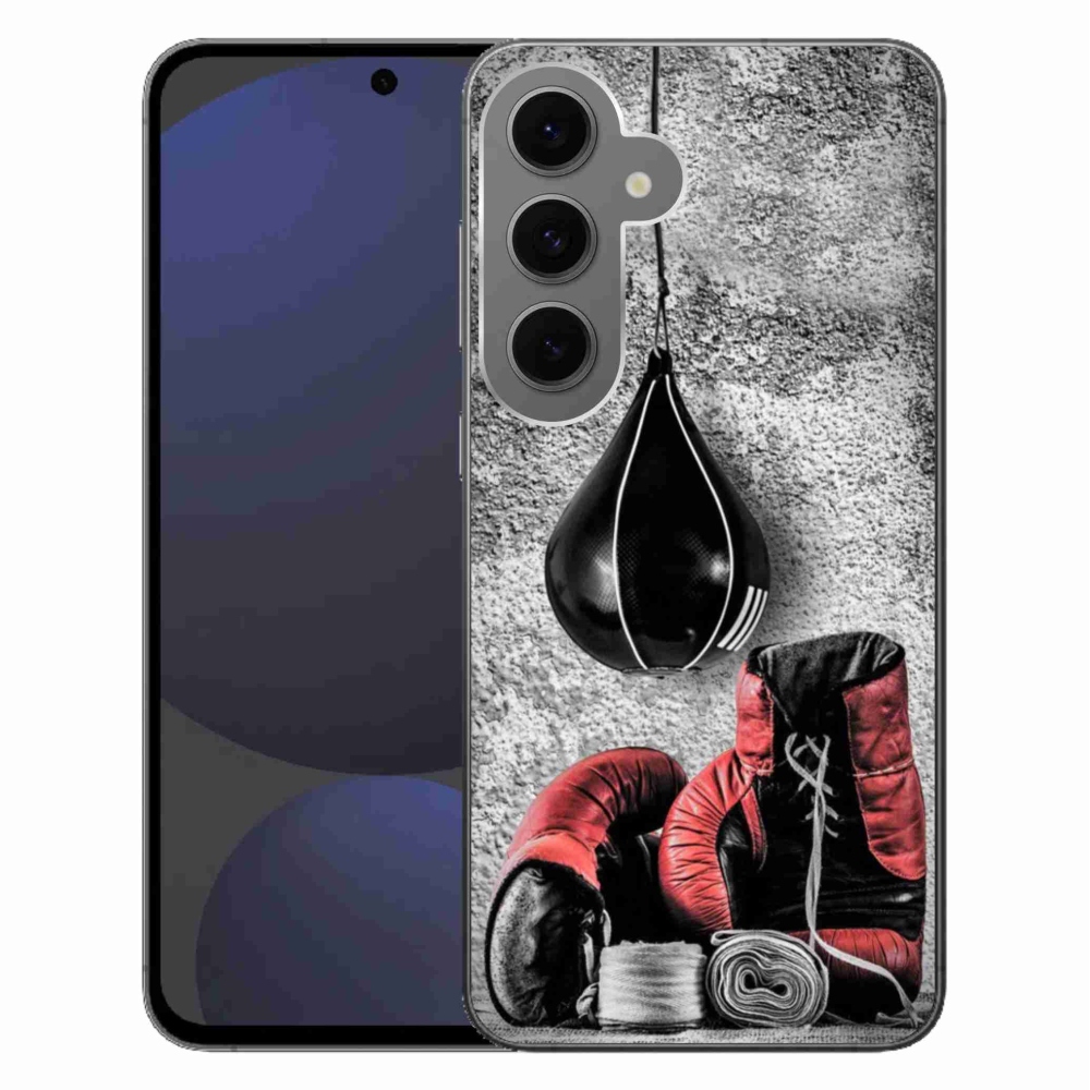 Gélový kryt mmCase na Samsung Galaxy S24 FE - boxovacie vrece a rukavice