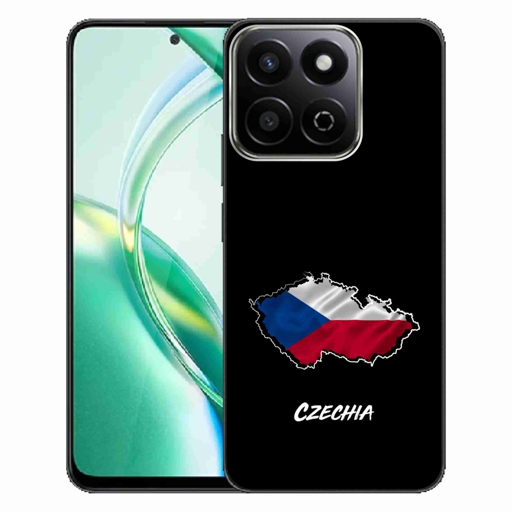 Gélový kryt mmCase na Honor 200 Smart 5G - Czechia čierne pozadie