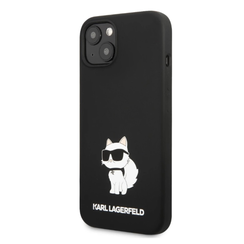 Karl Lagerfeld Liquid Silicone Choupette NFT kryt iPhone 13 čierny