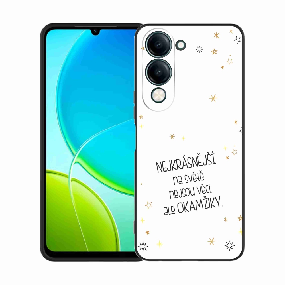 Gélový kryt mmCase na Vivo Y29s 5G - citát 4 biele pozadie