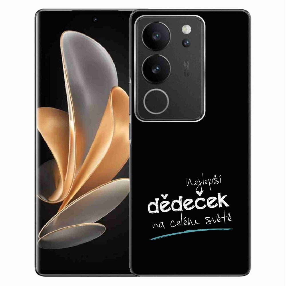 Gélový kryt mmCase na Vivo V29 5G - najlepší dedko 3 čierne pozadie