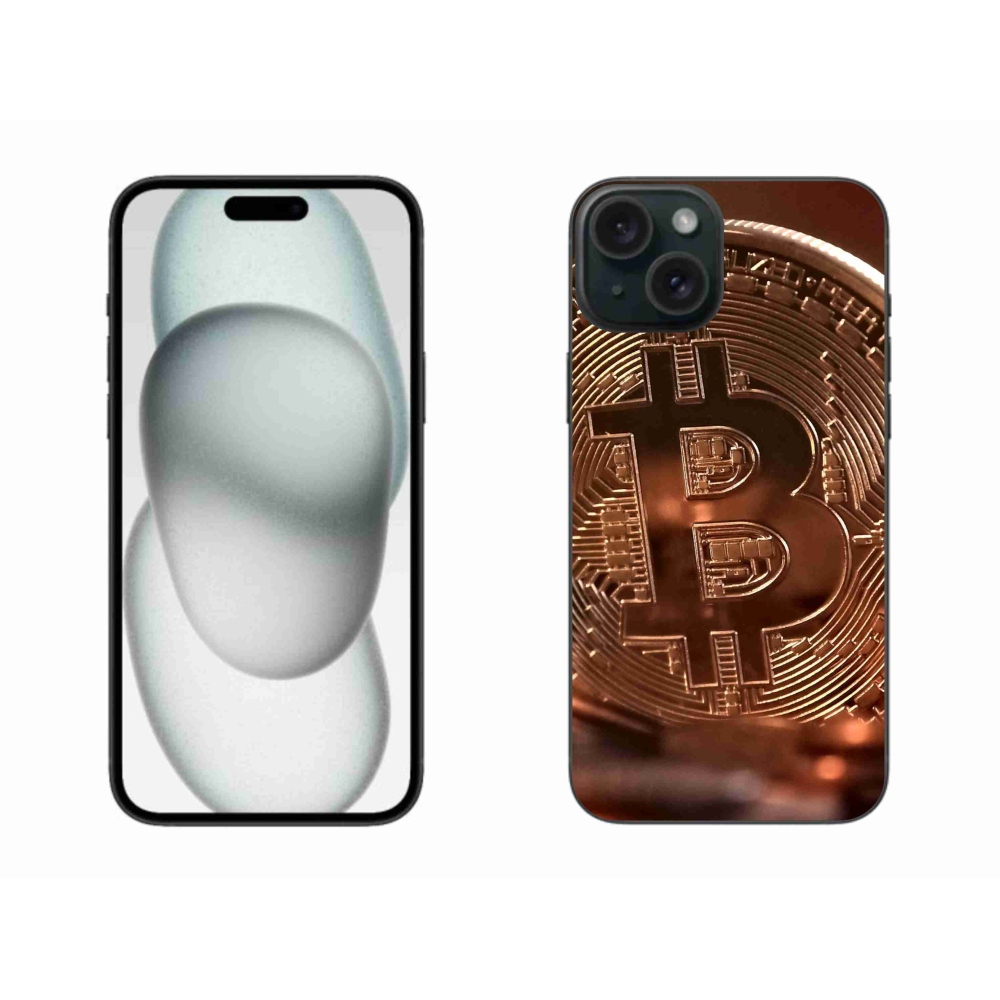 Gélový kryt mmCase na iPhone 15 Plus - bitcoin