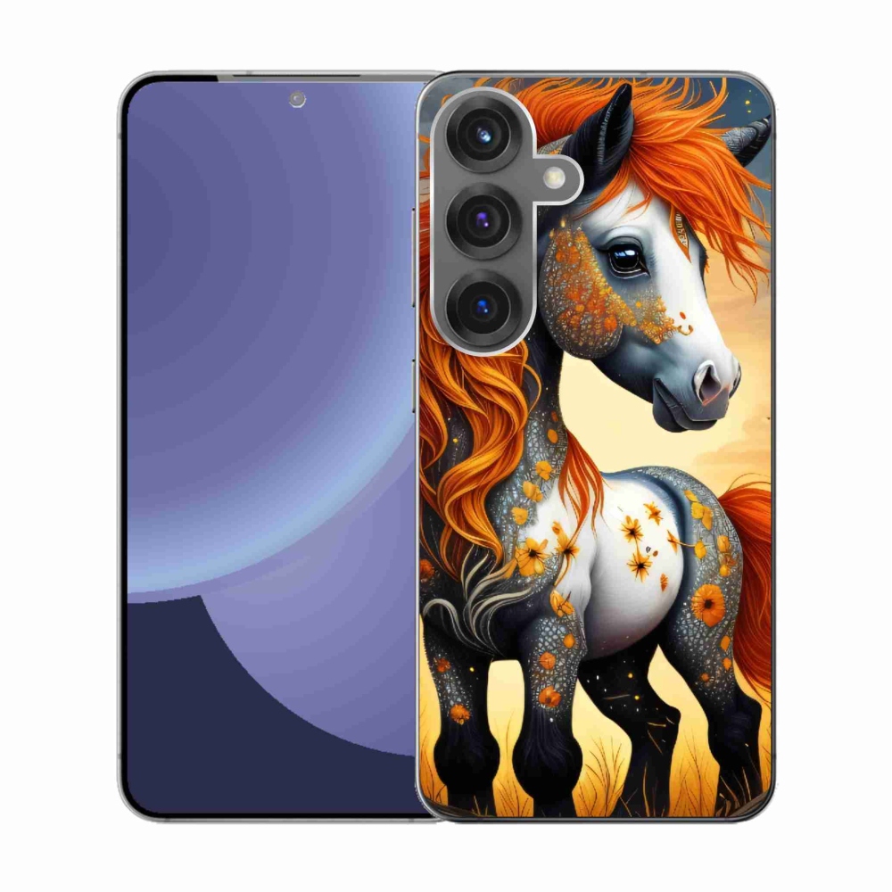 Gélový kryt mmCase na Samsung Galaxy S25 - farebný poník